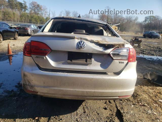 2011 Volkswagen Jetta Tdi Серебряный vin: 3VWLL7AJ0BM130491