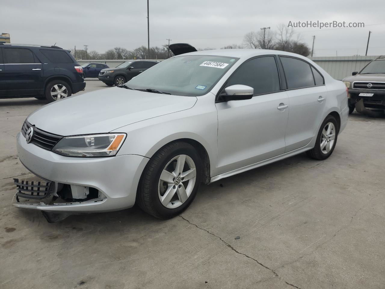 2012 Volkswagen Jetta Tdi Silver vin: 3VWLL7AJ0CM017545