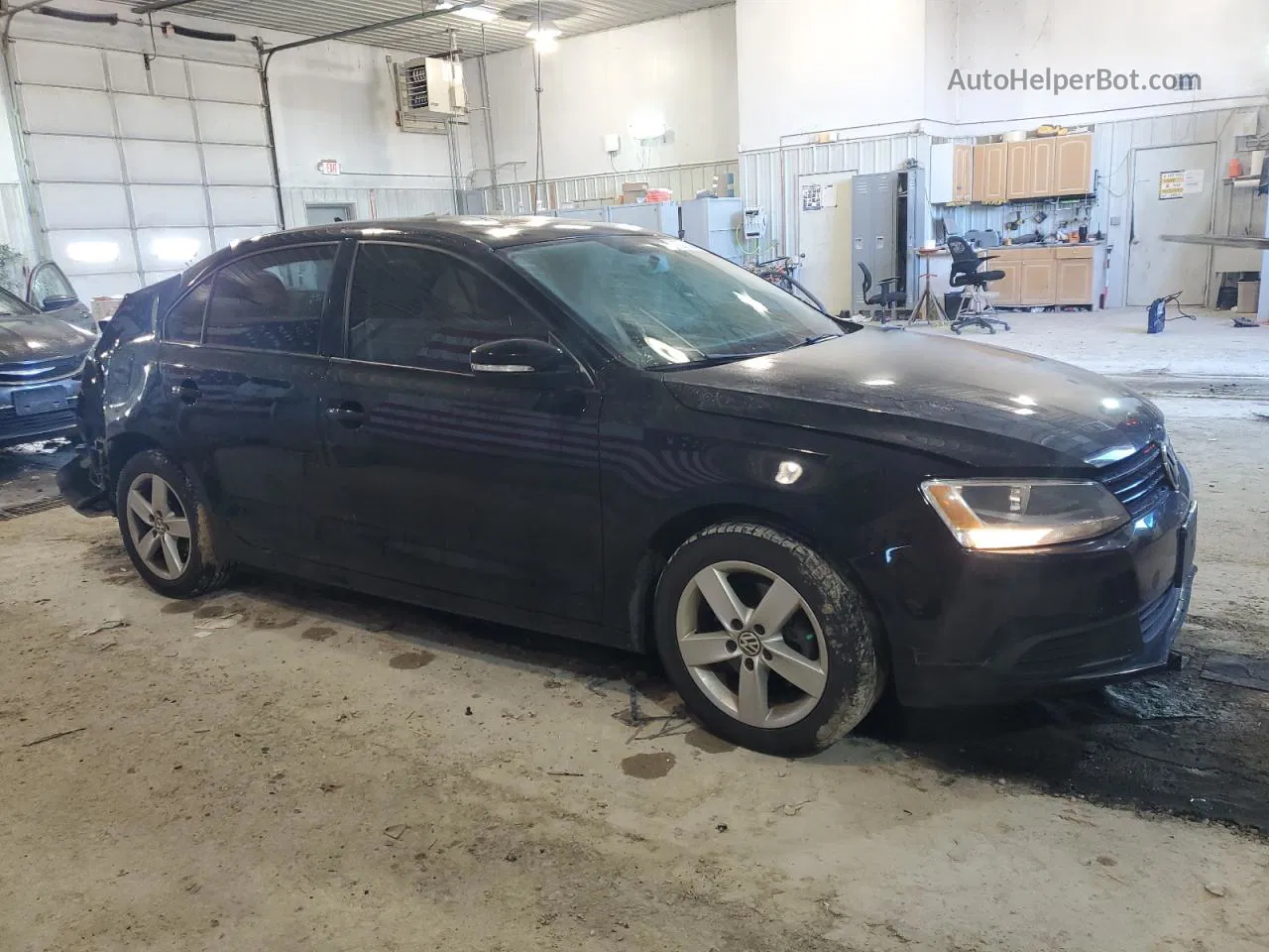 2012 Volkswagen Jetta Tdi Черный vin: 3VWLL7AJ0CM407190