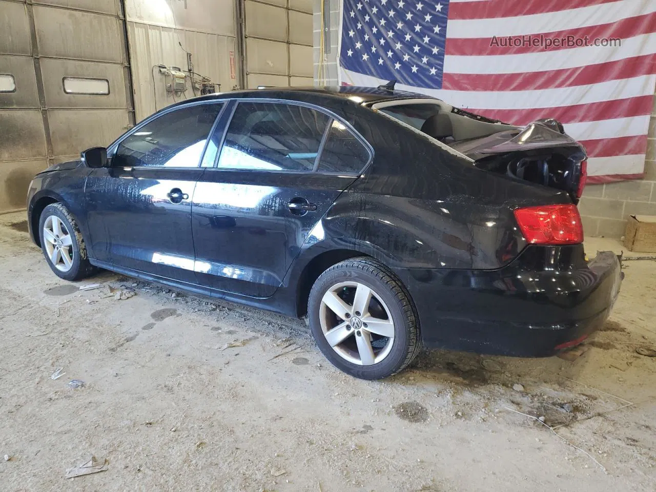 2012 Volkswagen Jetta Tdi Black vin: 3VWLL7AJ0CM407190