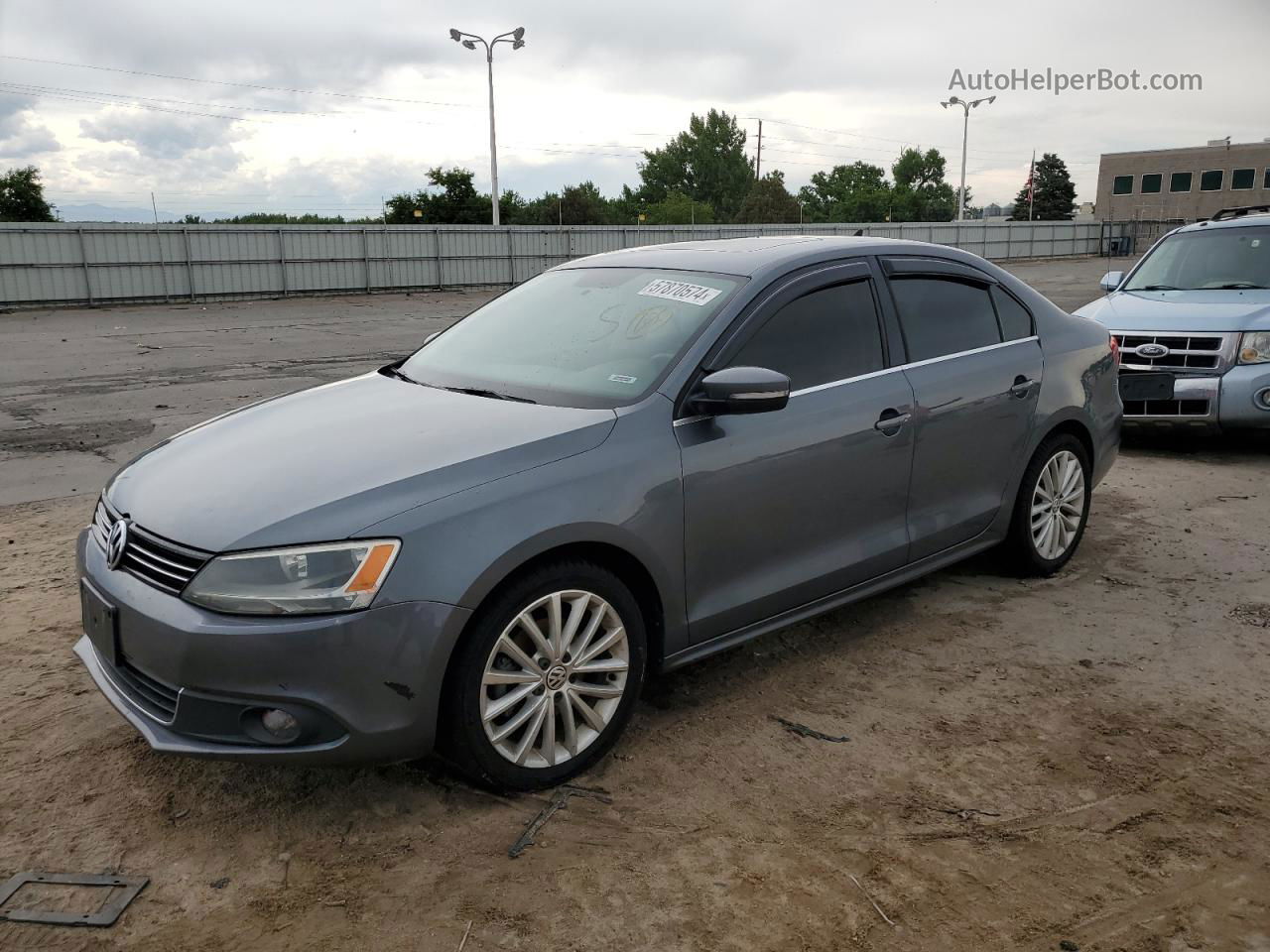 2013 Volkswagen Jetta Tdi Gray vin: 3VWLL7AJ0DM372524