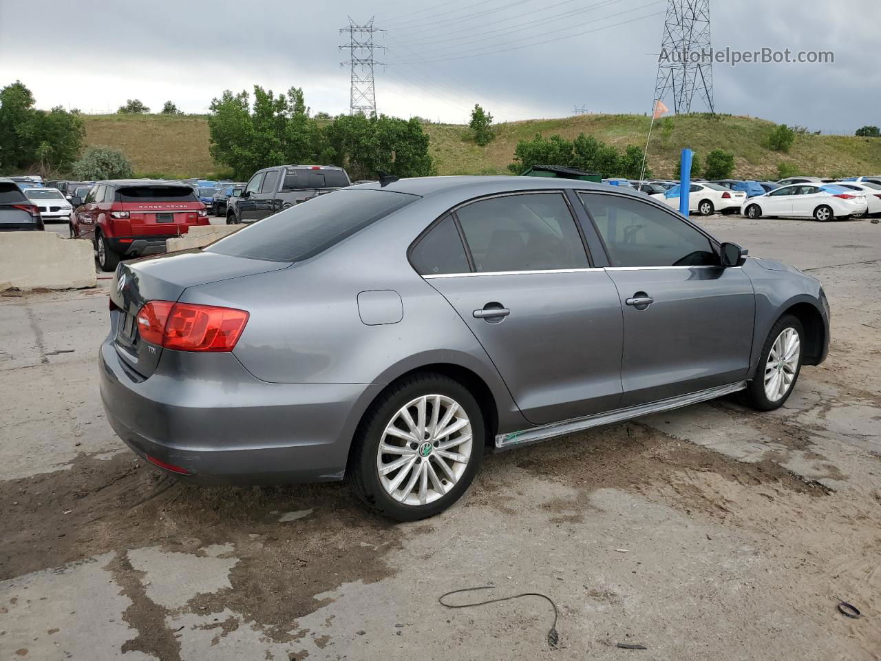 2013 Volkswagen Jetta Tdi Gray vin: 3VWLL7AJ0DM372524