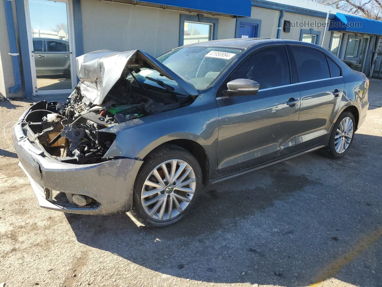 2013 Volkswagen Jetta Tdi Gray vin: 3VWLL7AJ0DM382633