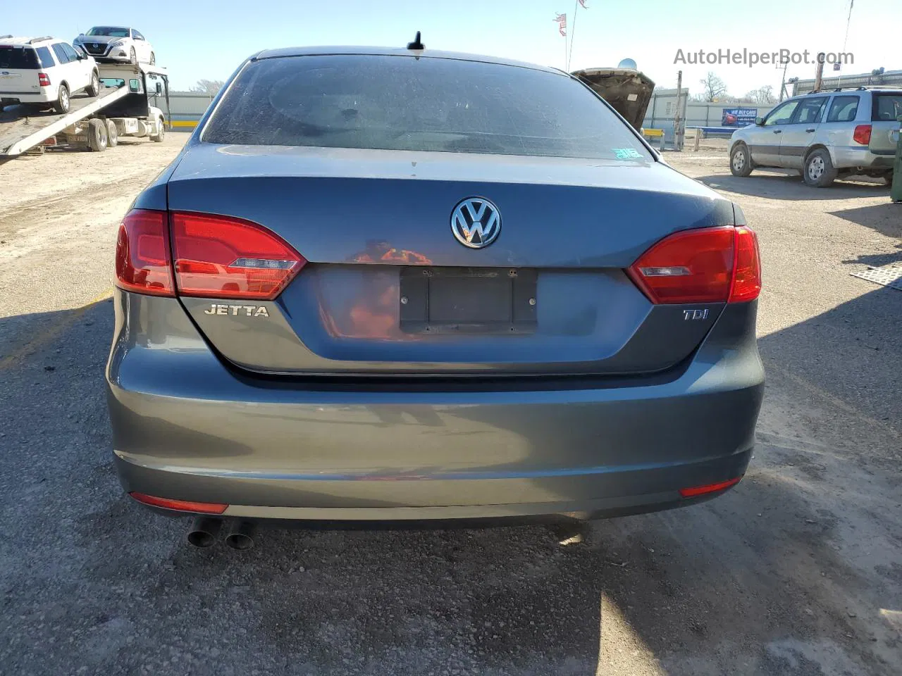 2013 Volkswagen Jetta Tdi Gray vin: 3VWLL7AJ0DM382633