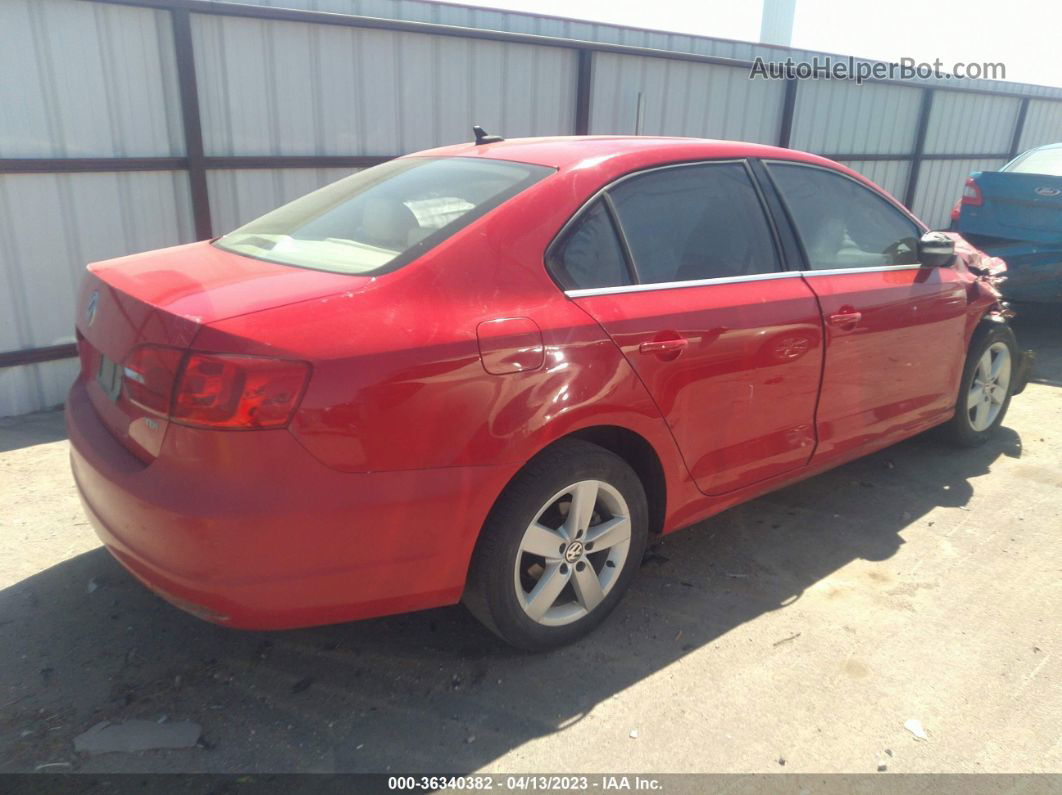 2013 Volkswagen Jetta Sedan Tdi W/premium Red vin: 3VWLL7AJ0DM439784