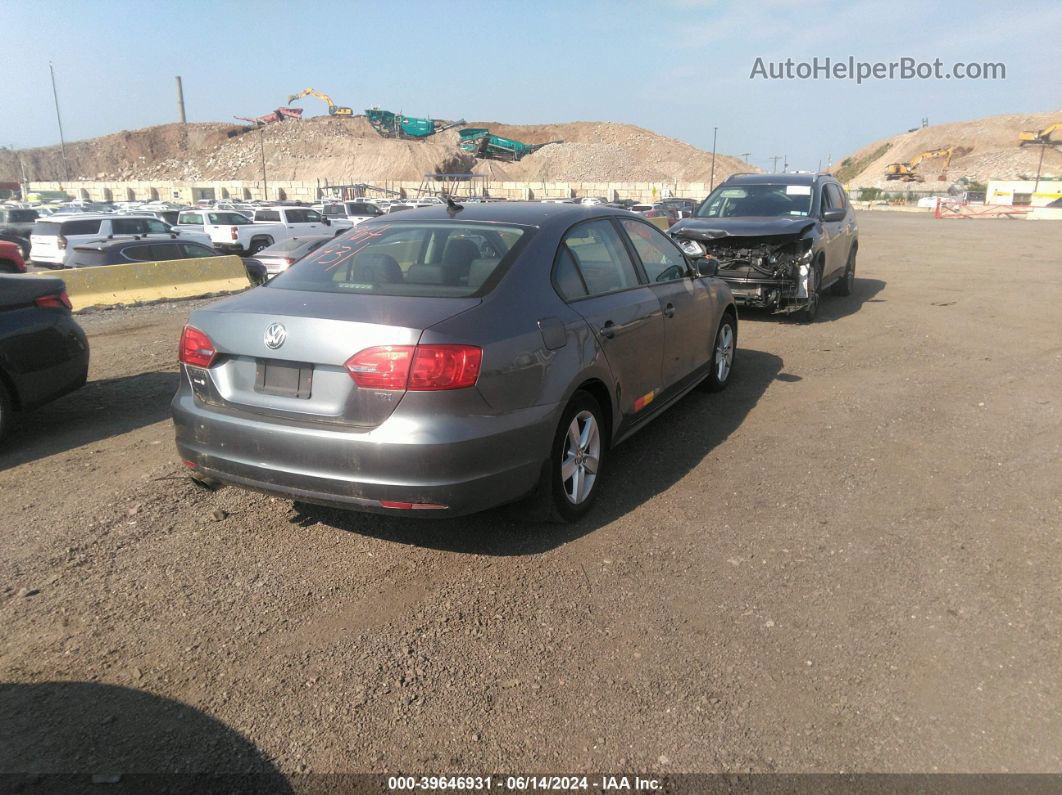 2012 Volkswagen Jetta 2.0l Tdi Gray vin: 3VWLL7AJ1CM032734