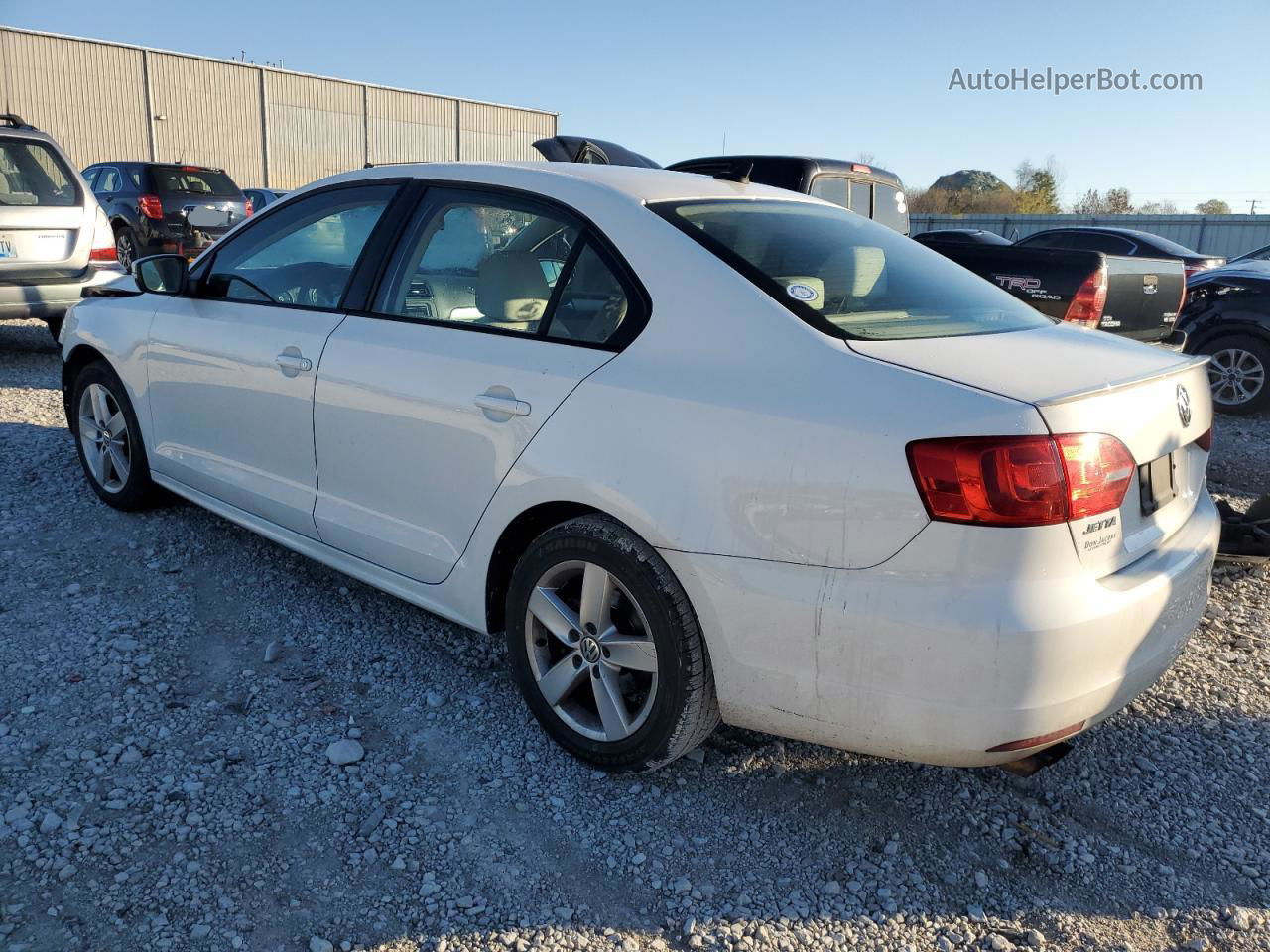 2012 Volkswagen Jetta Tdi White vin: 3VWLL7AJ1CM329860