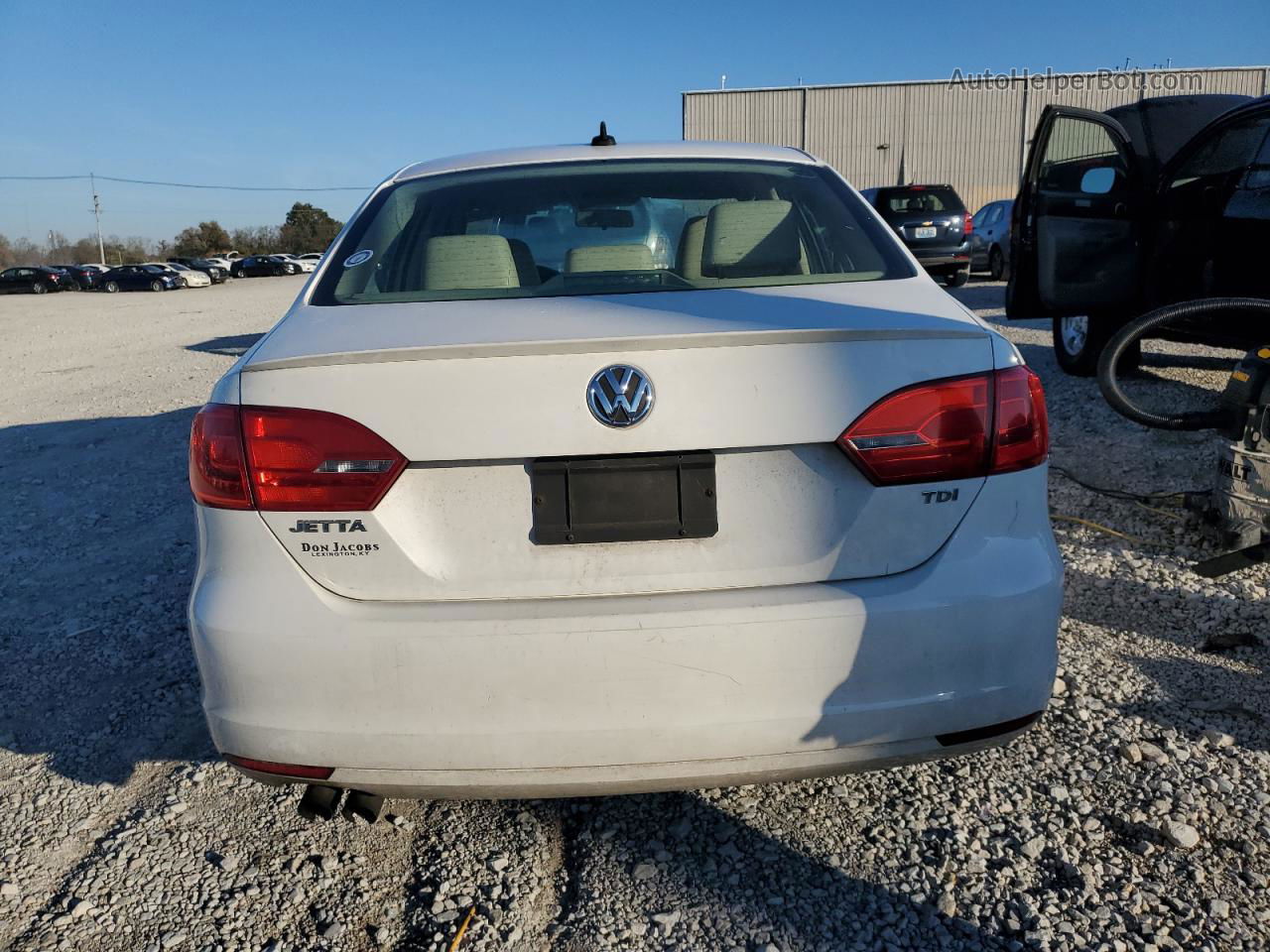 2012 Volkswagen Jetta Tdi White vin: 3VWLL7AJ1CM329860