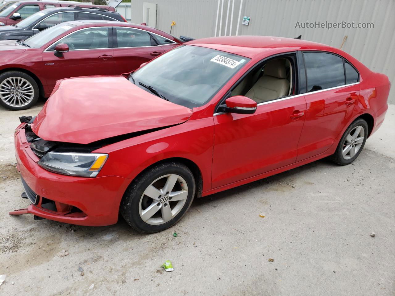 2013 Volkswagen Jetta Tdi Red vin: 3VWLL7AJ1DM228836