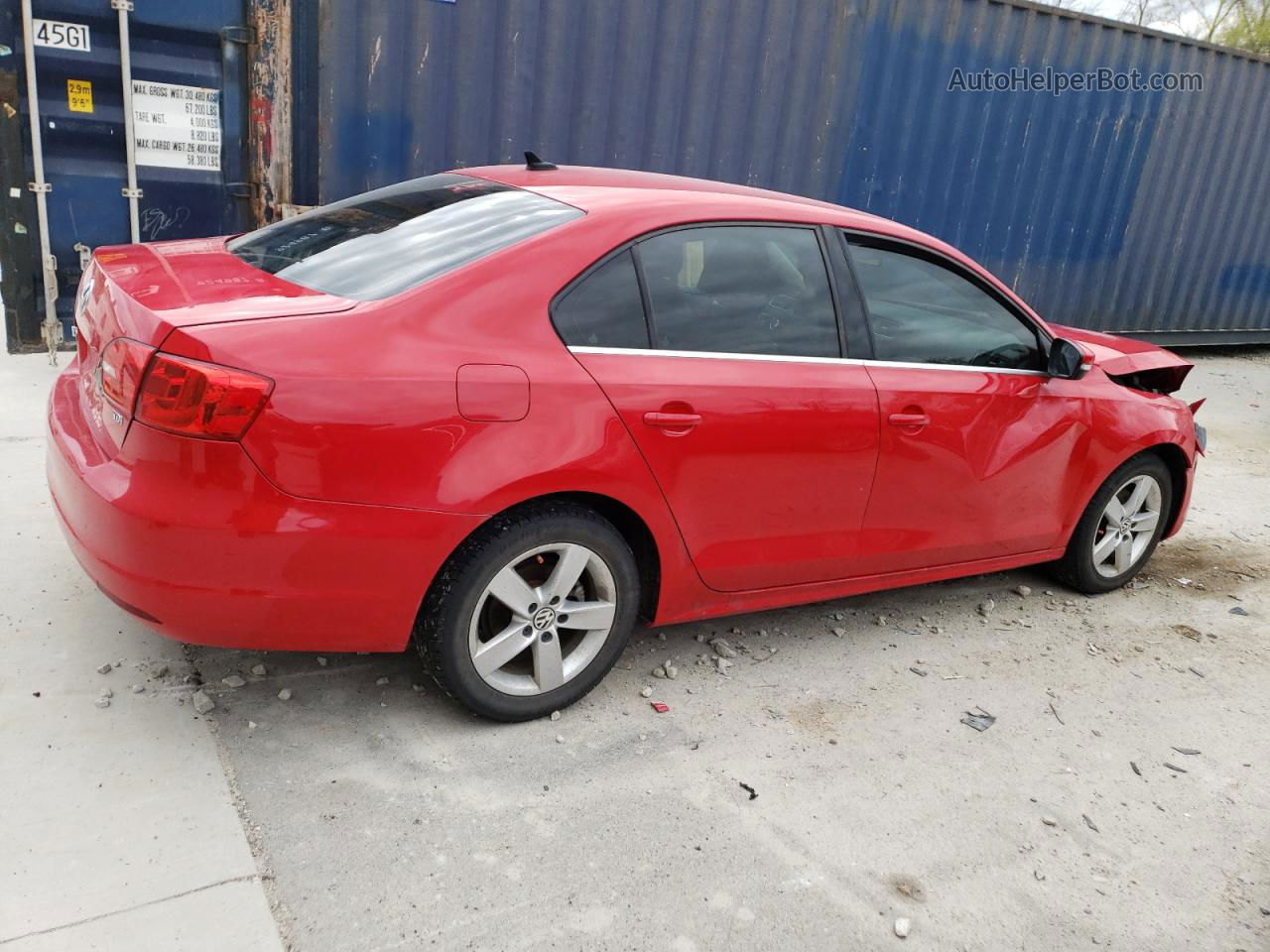 2013 Volkswagen Jetta Tdi Red vin: 3VWLL7AJ1DM228836