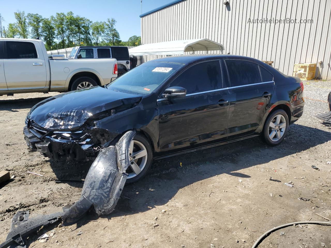 2013 Volkswagen Jetta Tdi Black vin: 3VWLL7AJ1DM289555