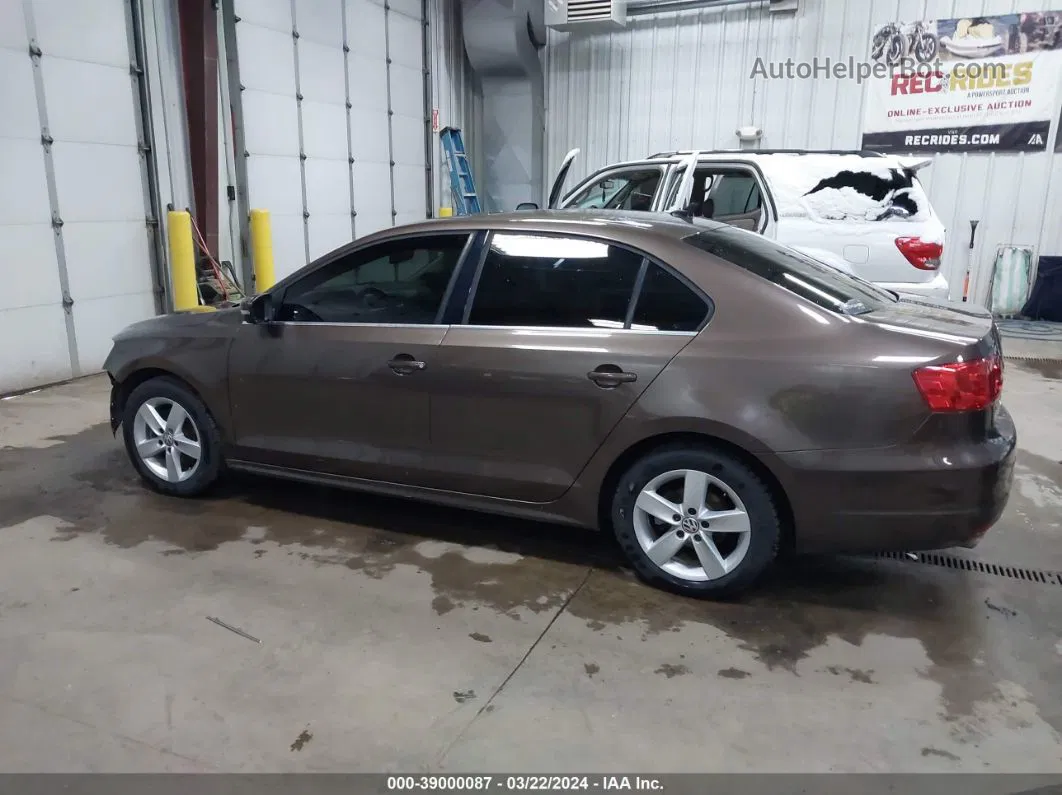 2013 Volkswagen Jetta 2.0l Tdi Brown vin: 3VWLL7AJ1DM291919