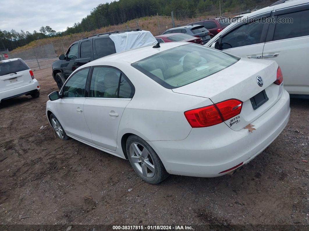 2013 Volkswagen Jetta 2.0l Tdi White vin: 3VWLL7AJ1DM439471