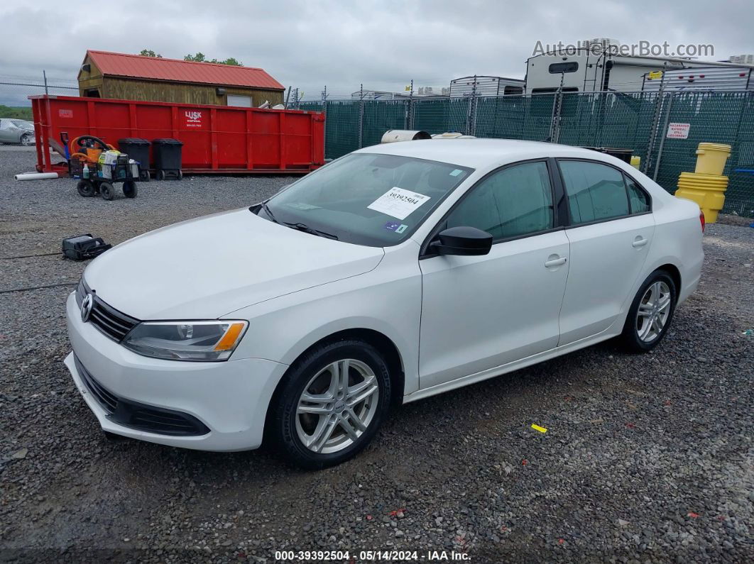 2014 Volkswagen Jetta 2.0l Tdi/2.0l Tdi Value Edition White vin: 3VWLL7AJ1EM323866