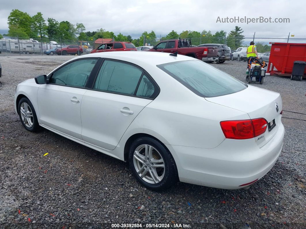 2014 Volkswagen Jetta 2.0l Tdi/2.0l Tdi Value Edition White vin: 3VWLL7AJ1EM323866