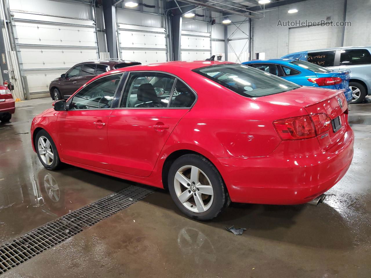 2011 Volkswagen Jetta Tdi Красный vin: 3VWLL7AJ2BM069404