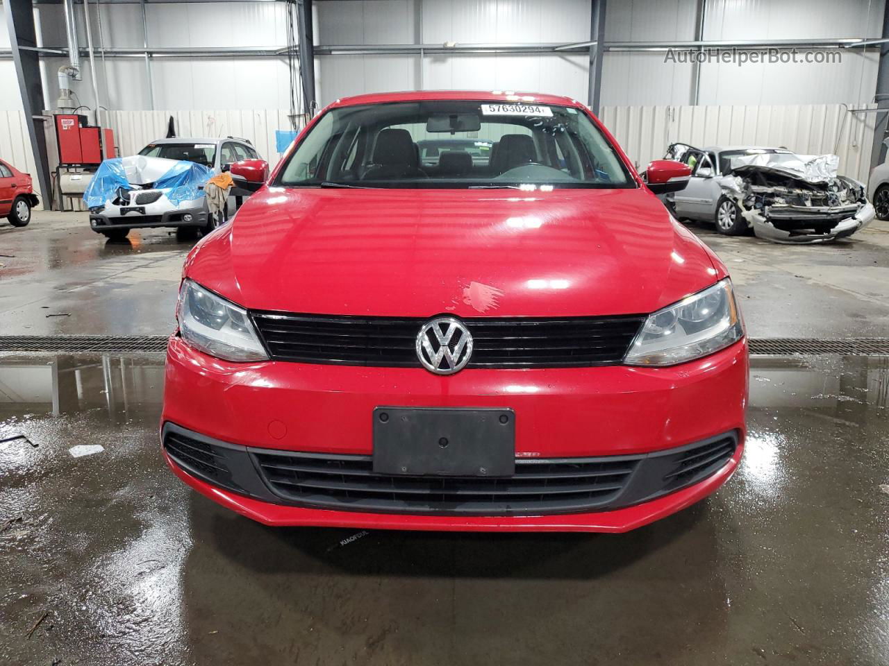 2011 Volkswagen Jetta Tdi Красный vin: 3VWLL7AJ2BM069404