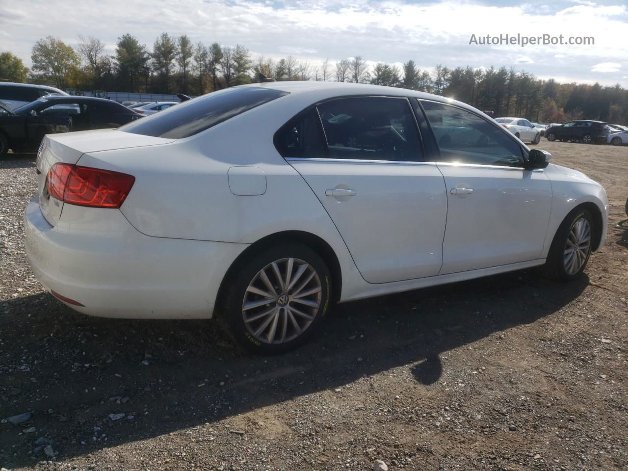 2013 Volkswagen Jetta Tdi White vin: 3VWLL7AJ2DM377109