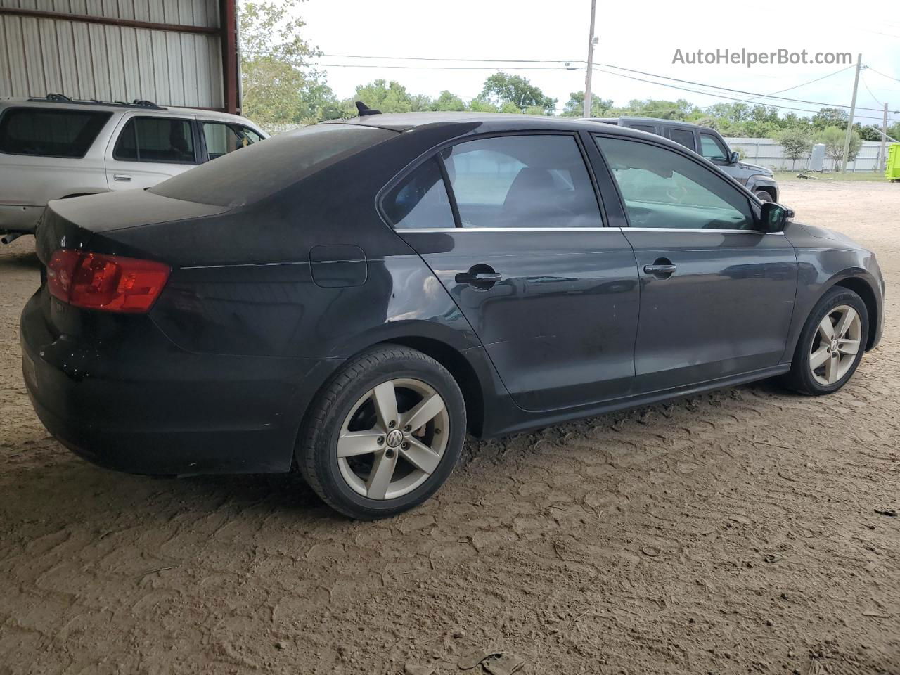 2013 Volkswagen Jetta Tdi Black vin: 3VWLL7AJ2DM386893