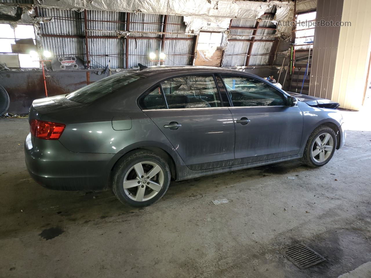 2013 Volkswagen Jetta Tdi Gray vin: 3VWLL7AJ2DM439950