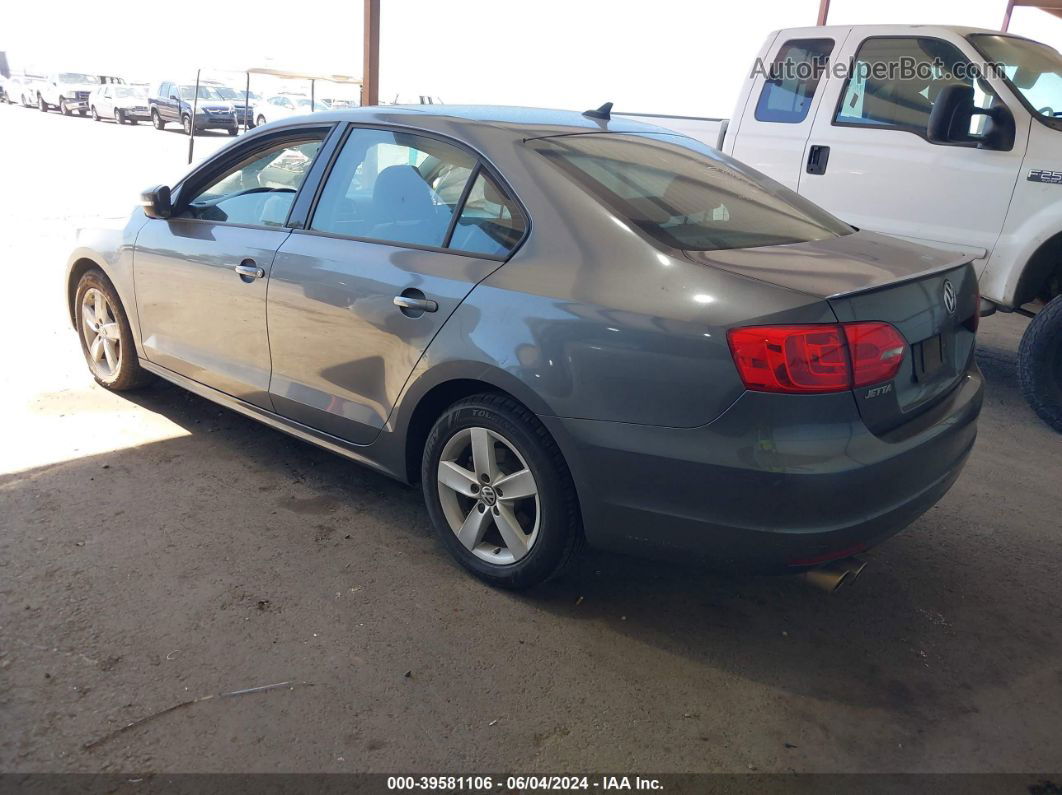 2011 Volkswagen Jetta 2.0l Tdi Gray vin: 3VWLL7AJ3BM121641