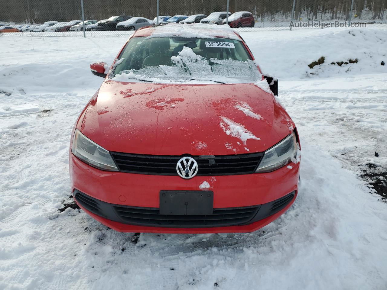 2011 Volkswagen Jetta Tdi Red vin: 3VWLL7AJ3BM132638