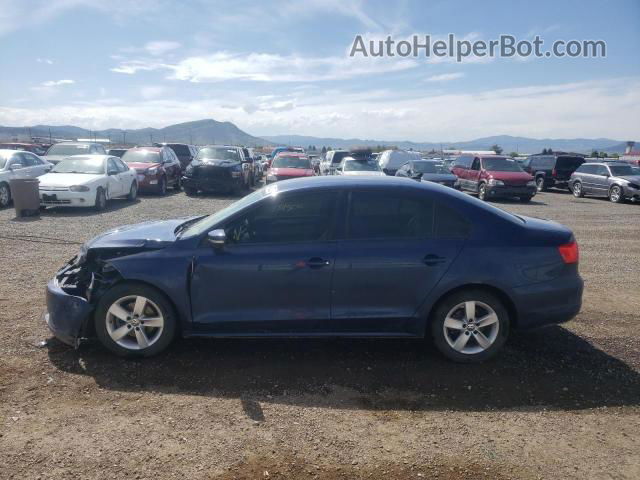 2012 Volkswagen Jetta Tdi Blue vin: 3VWLL7AJ3CM041242