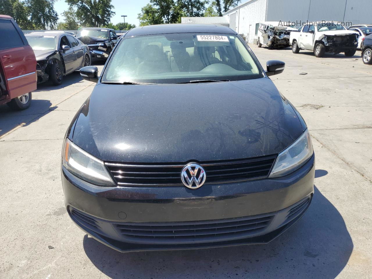 2012 Volkswagen Jetta Tdi Black vin: 3VWLL7AJ3CM388893