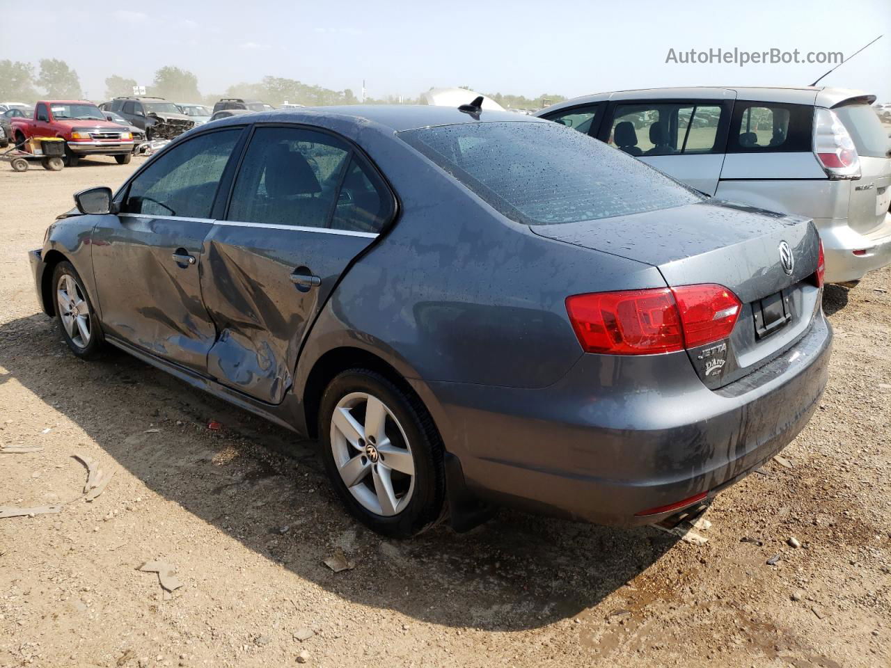 2013 Volkswagen Jetta Tdi Gray vin: 3VWLL7AJ3DM204330