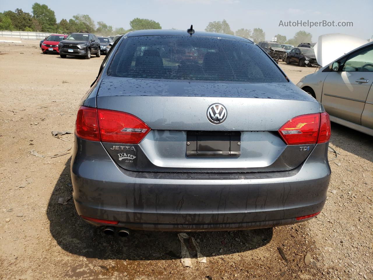 2013 Volkswagen Jetta Tdi Gray vin: 3VWLL7AJ3DM204330