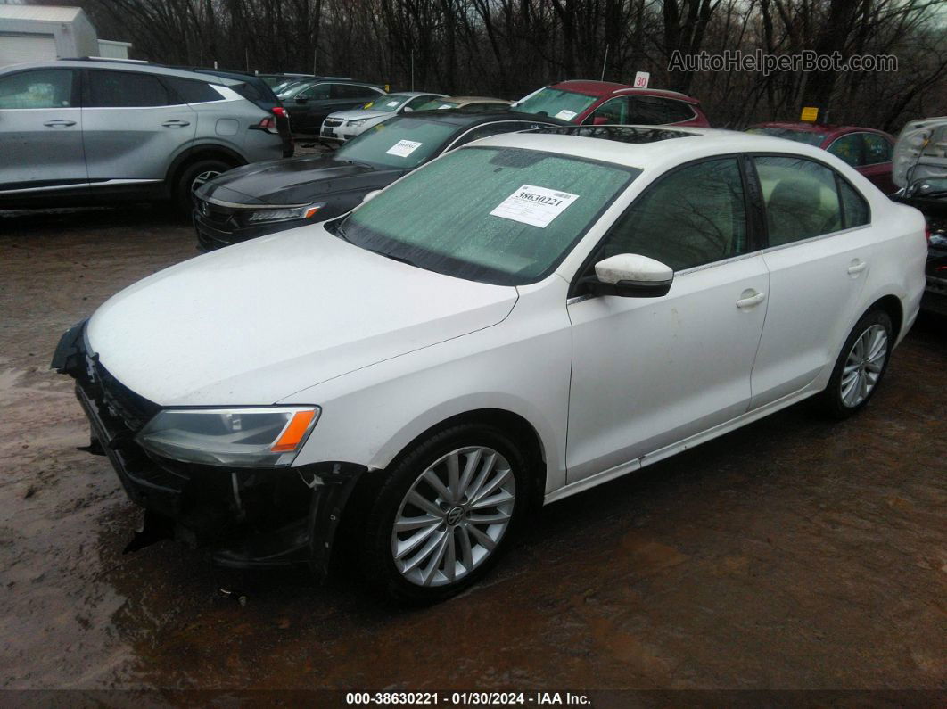 2013 Volkswagen Jetta 2.0l Tdi White vin: 3VWLL7AJ3DM381217