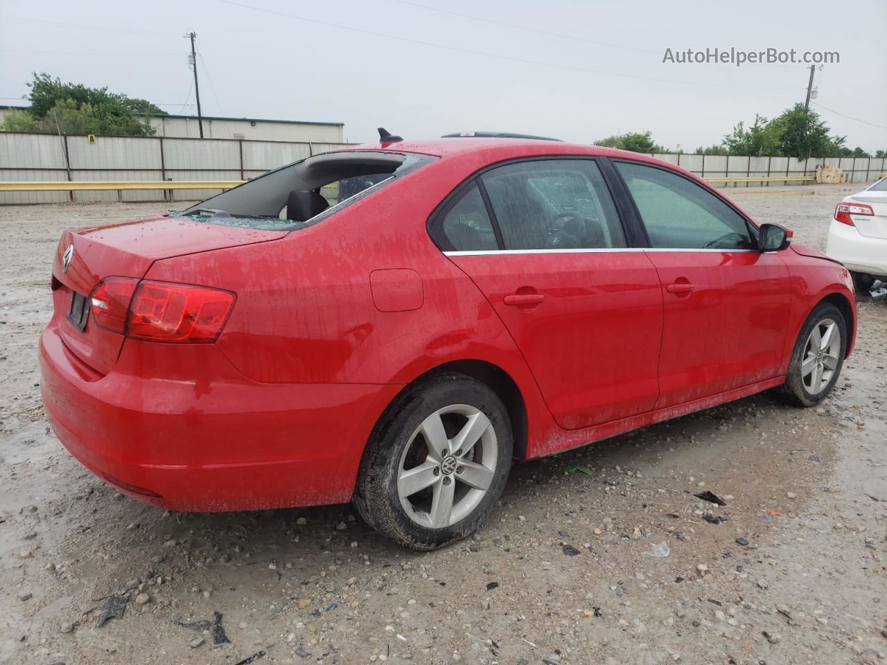 2013 Volkswagen Jetta Tdi Red vin: 3VWLL7AJ3DM430075