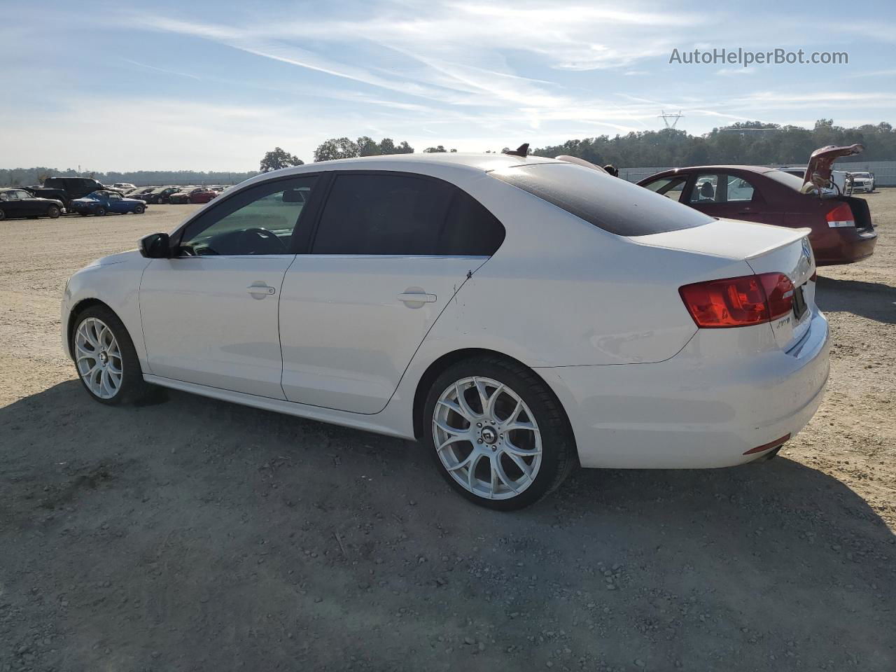 2014 Volkswagen Jetta Tdi White vin: 3VWLL7AJ3EM390730