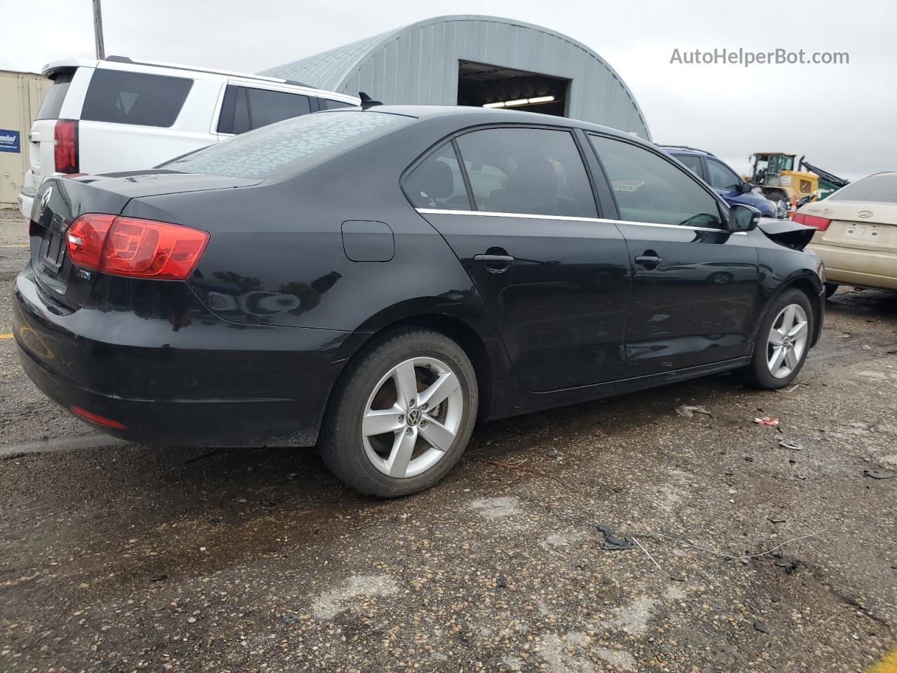 2014 Volkswagen Jetta Tdi Black vin: 3VWLL7AJ3EM419935