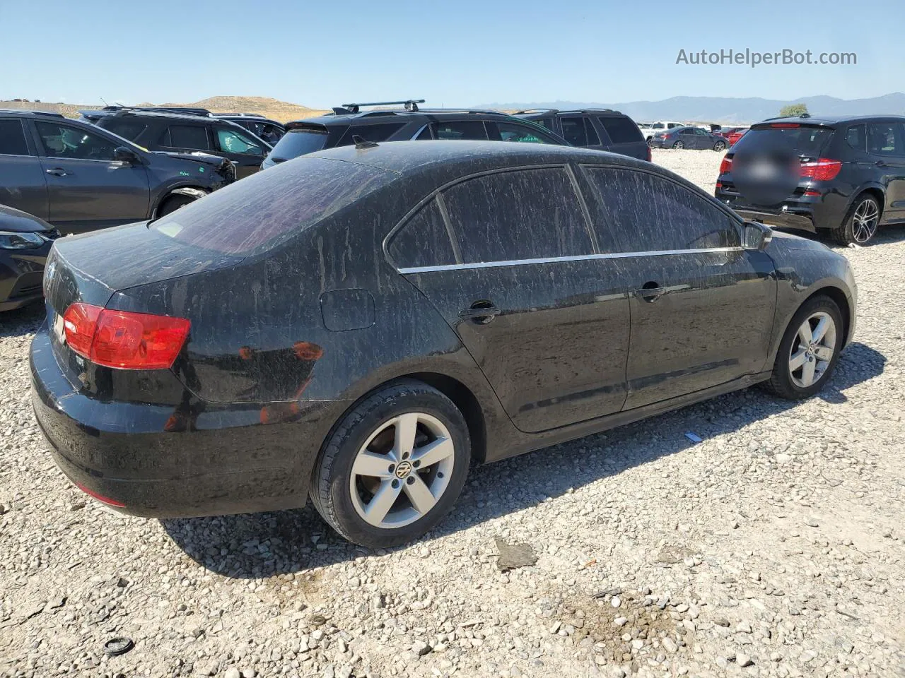 2011 Volkswagen Jetta Tdi Black vin: 3VWLL7AJ4BM067573