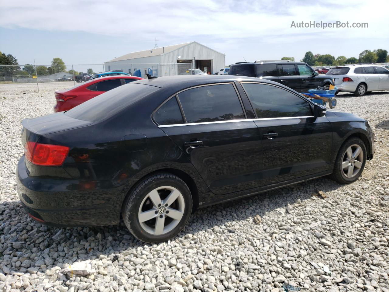 2011 Volkswagen Jetta Tdi Black vin: 3VWLL7AJ4BM069257