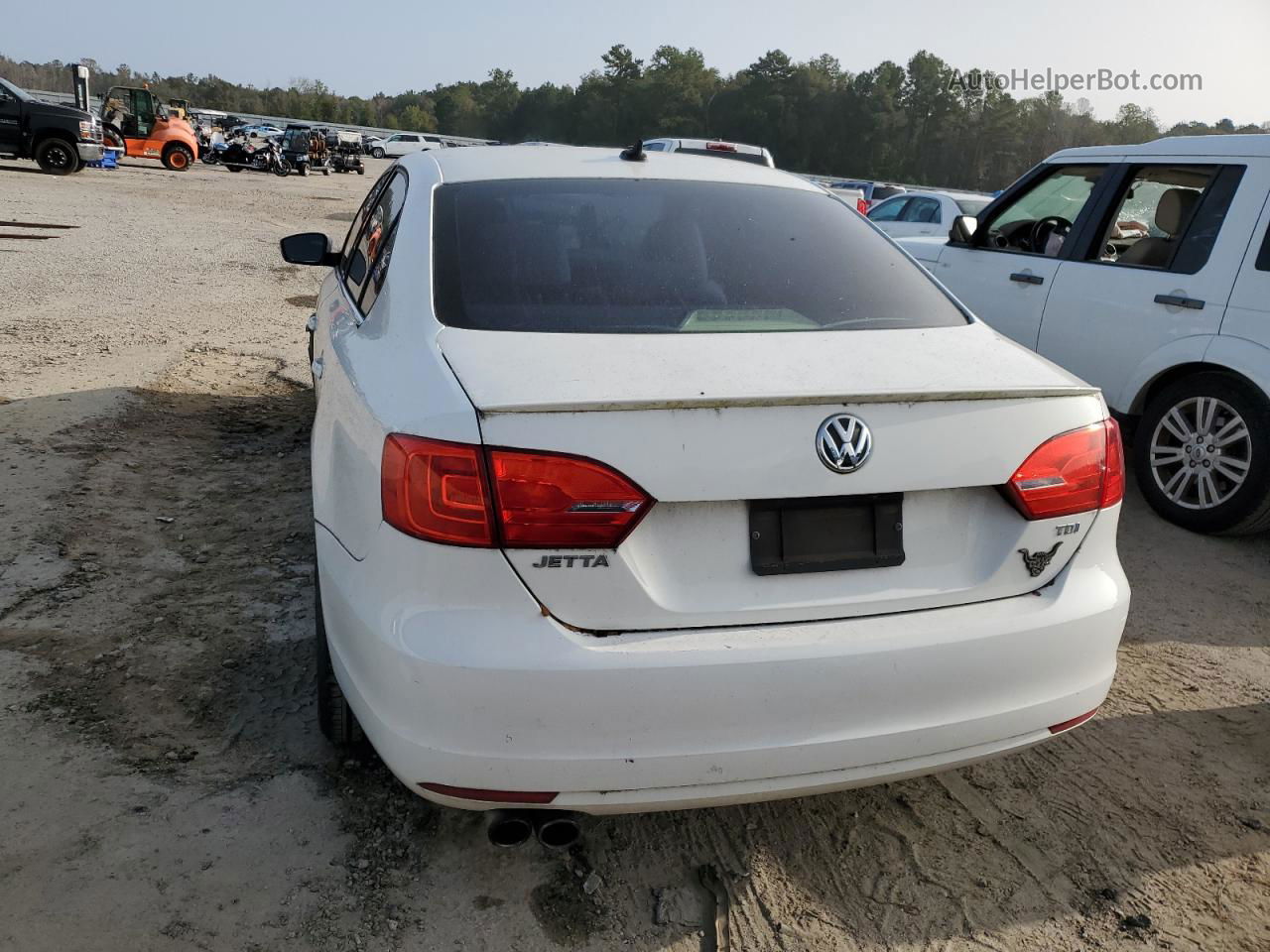 2011 Volkswagen Jetta Tdi Белый vin: 3VWLL7AJ4BM094708