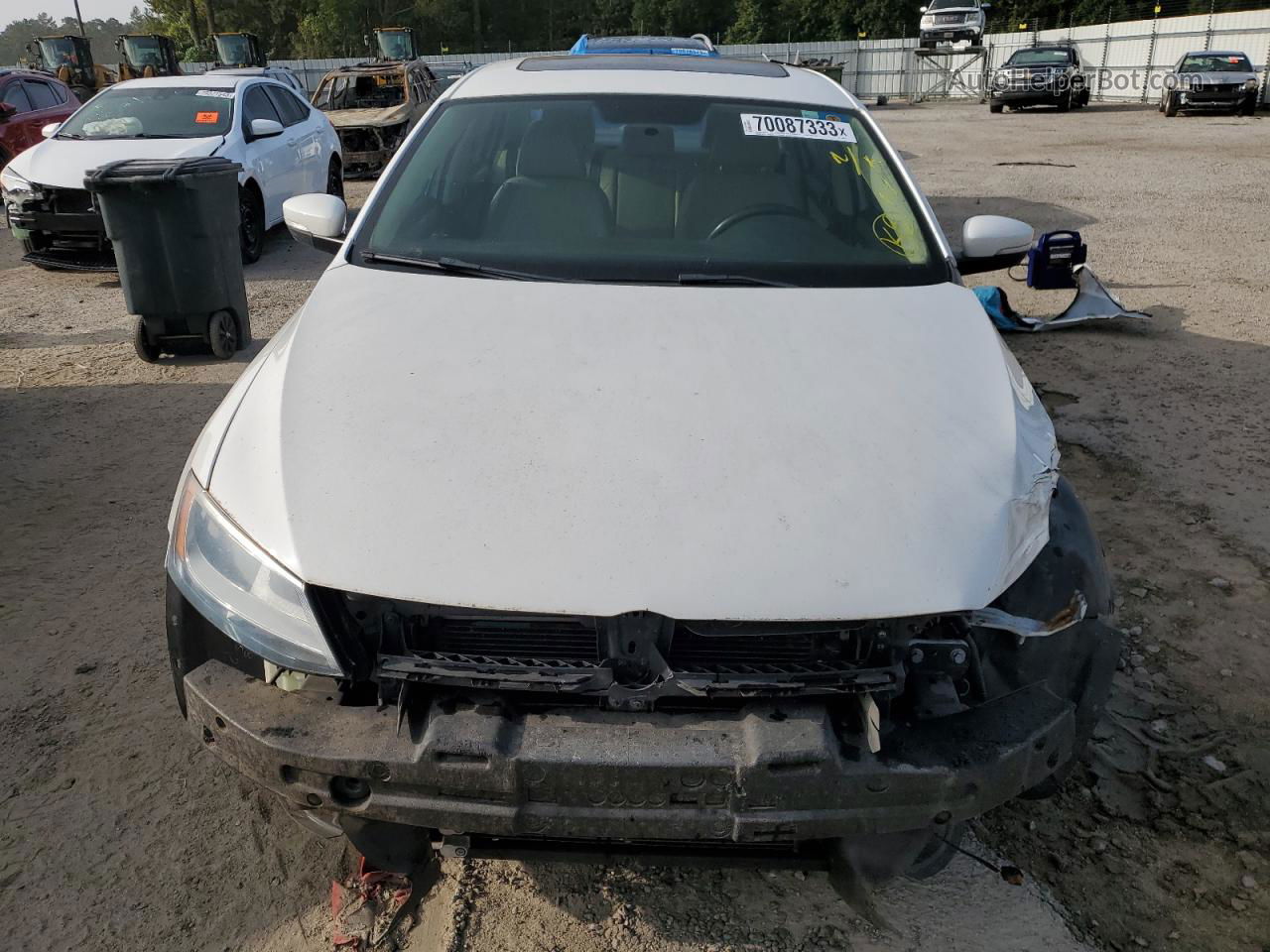 2011 Volkswagen Jetta Tdi White vin: 3VWLL7AJ4BM094708