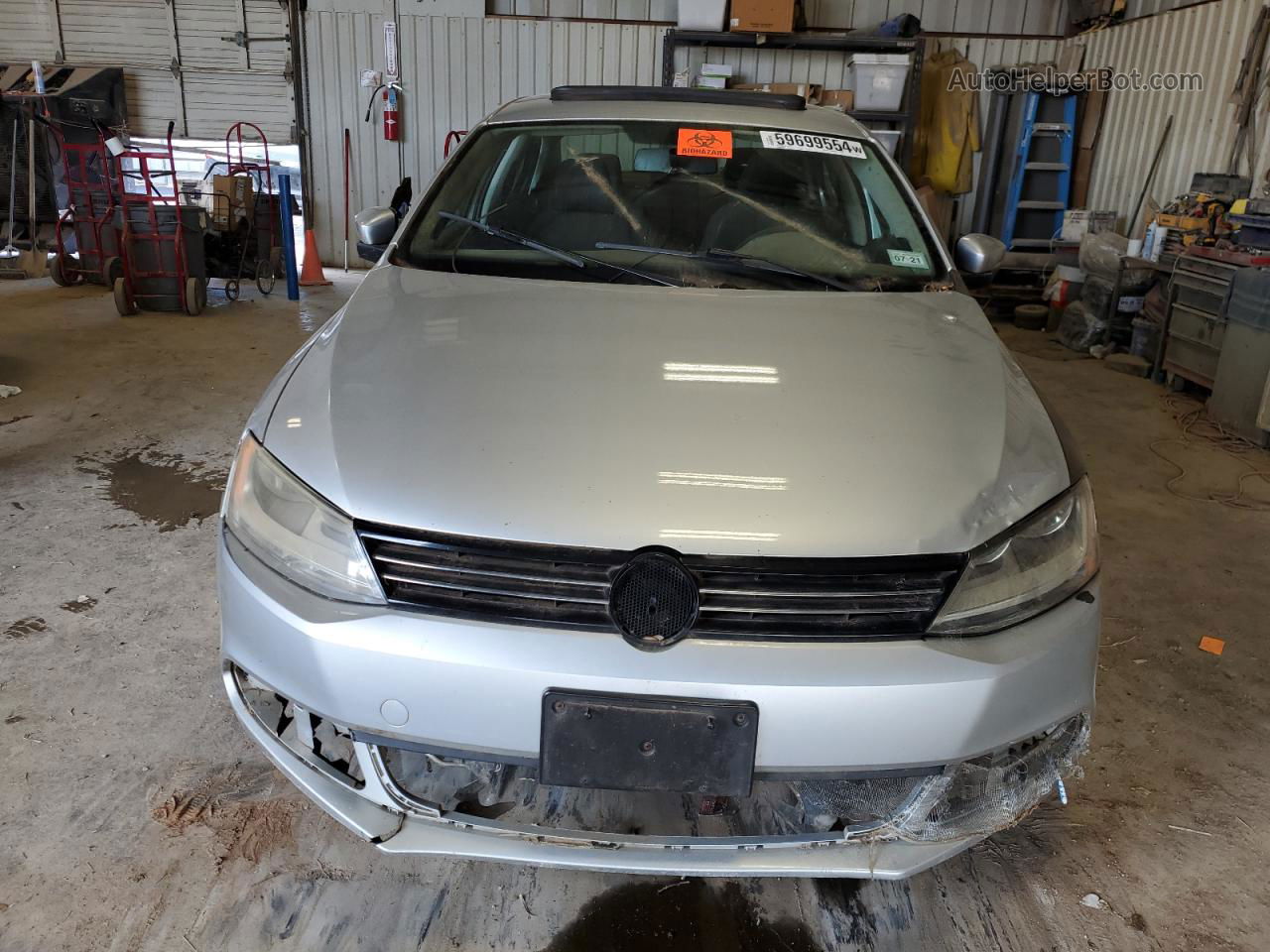 2012 Volkswagen Jetta Tdi Silver vin: 3VWLL7AJ4CM404986