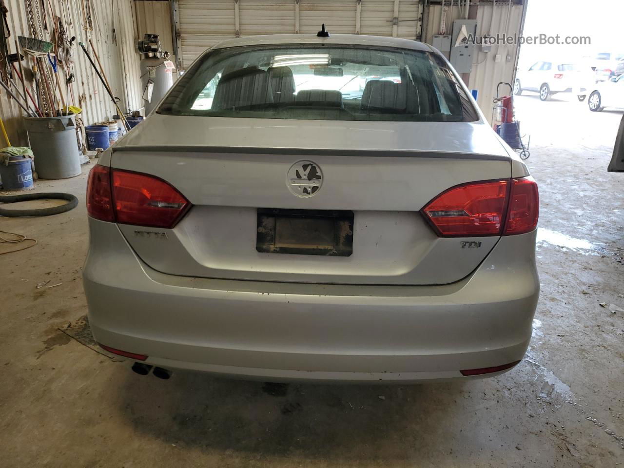 2012 Volkswagen Jetta Tdi Silver vin: 3VWLL7AJ4CM404986