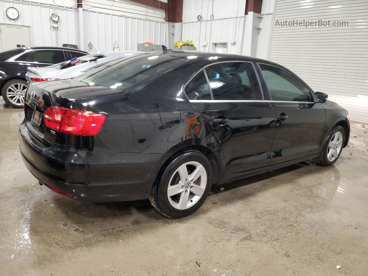 2012 Volkswagen Jetta Tdi Черный vin: 3VWLL7AJ4CM473712