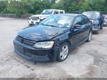 2013 Volkswagen Jetta 2.0l Tdi Black vin: 3VWLL7AJ4DM369058