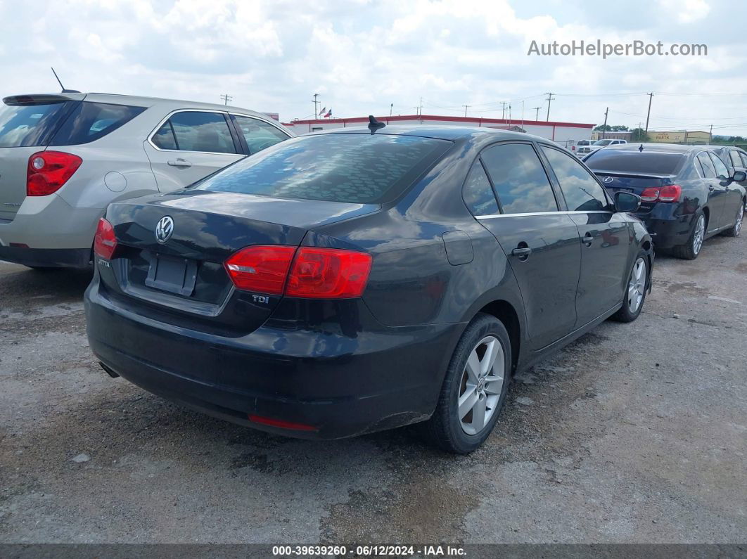 2013 Volkswagen Jetta 2.0l Tdi Black vin: 3VWLL7AJ4DM369058