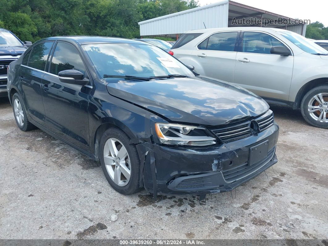 2013 Volkswagen Jetta 2.0l Tdi Black vin: 3VWLL7AJ4DM369058