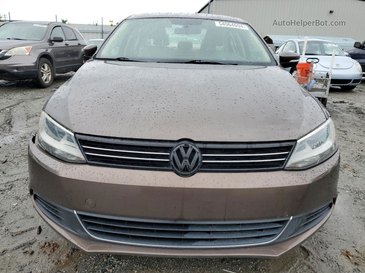 2014 Volkswagen Jetta Tdi Brown vin: 3VWLL7AJ4EM415991