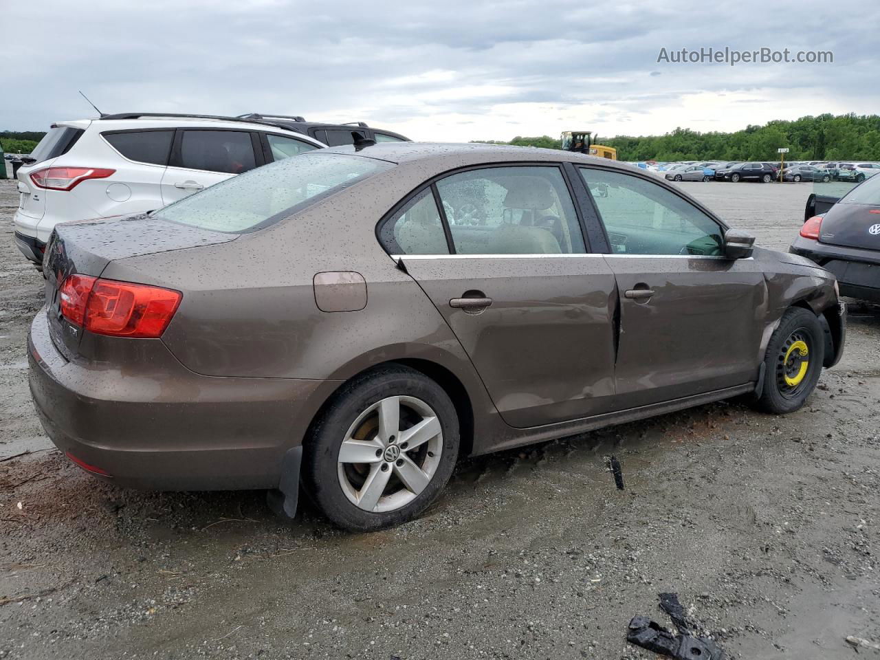 2014 Volkswagen Jetta Tdi Brown vin: 3VWLL7AJ4EM415991