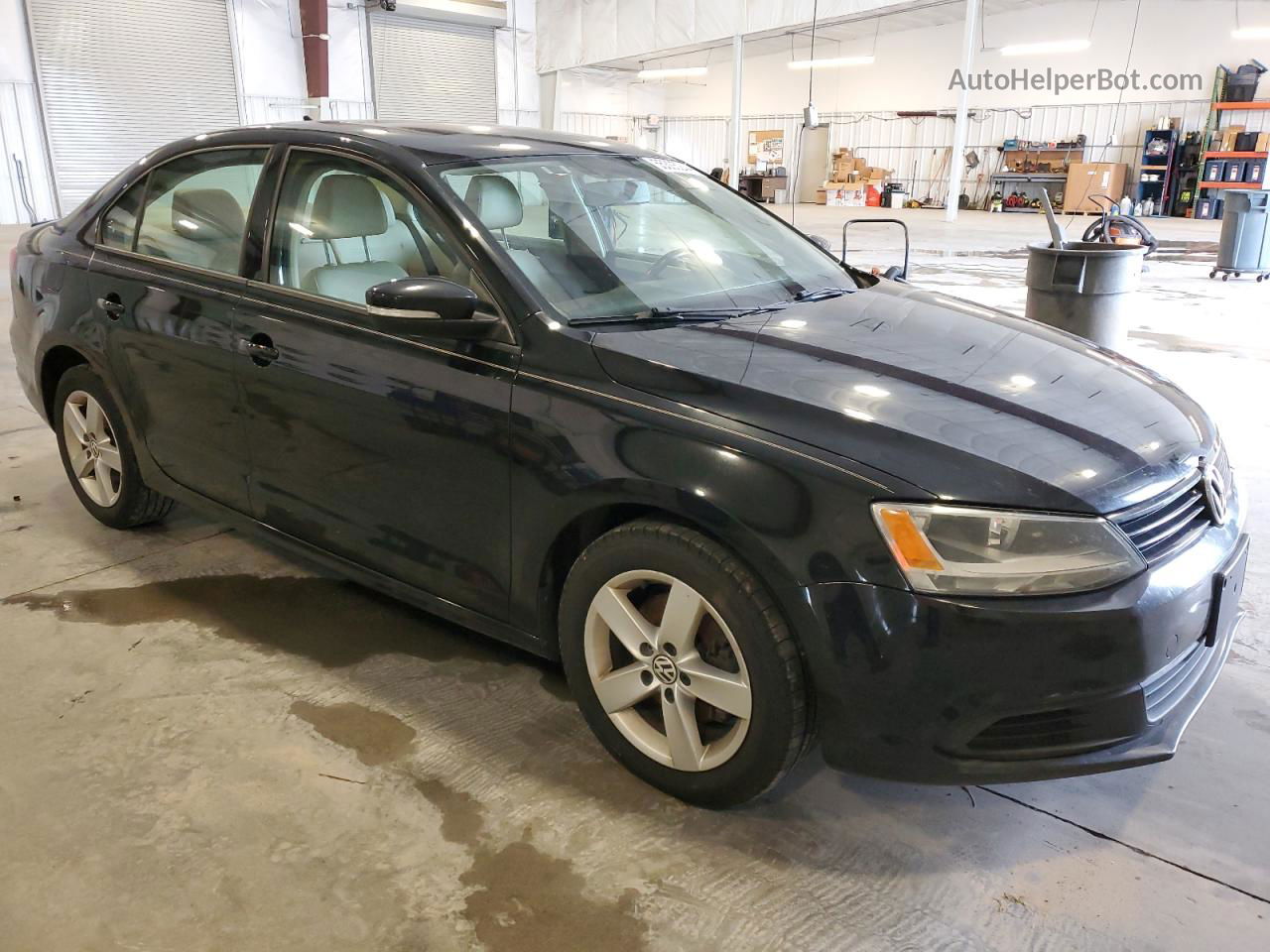 2011 Volkswagen Jetta Tdi Black vin: 3VWLL7AJ5BM071809