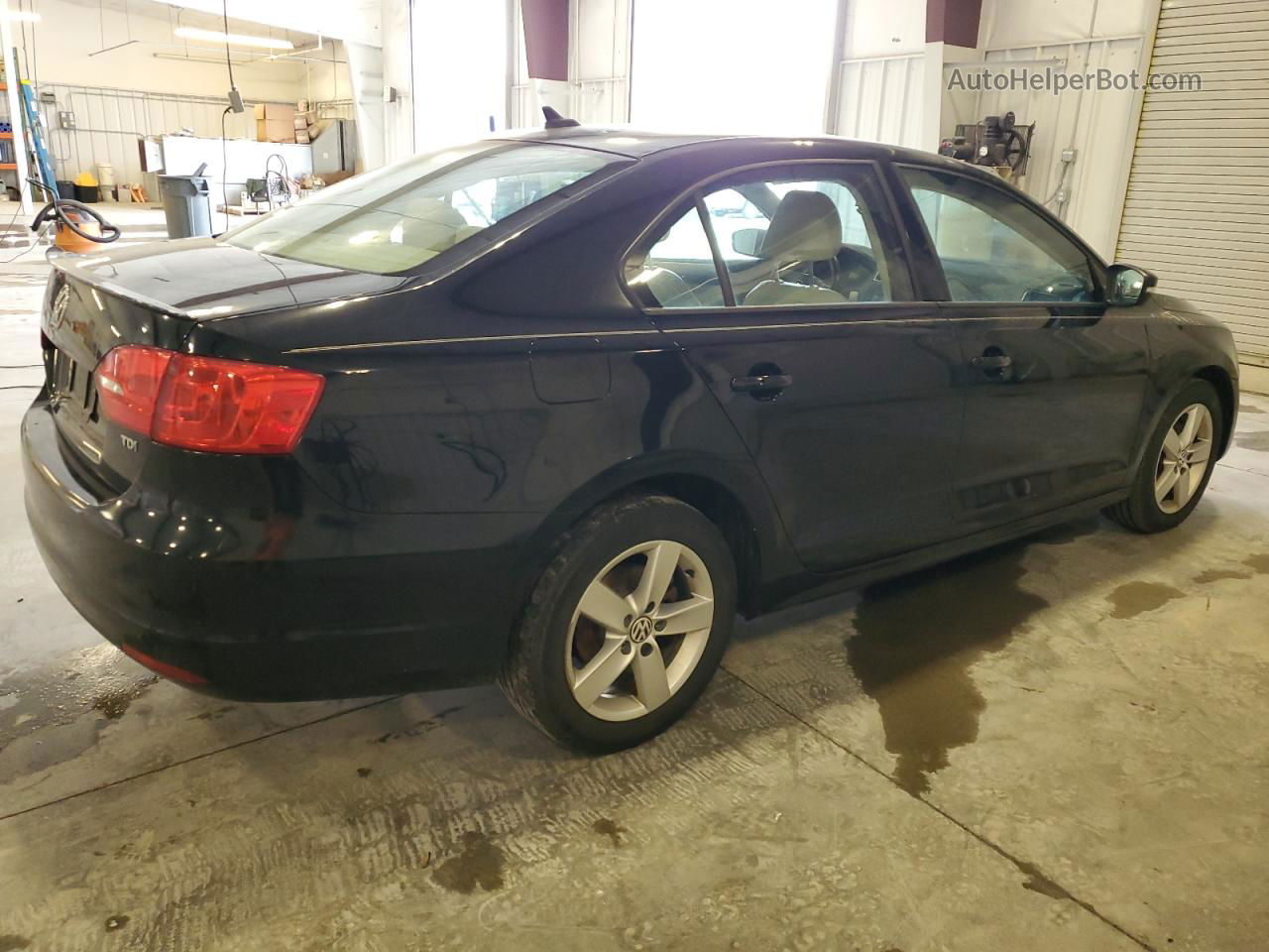 2011 Volkswagen Jetta Tdi Black vin: 3VWLL7AJ5BM071809