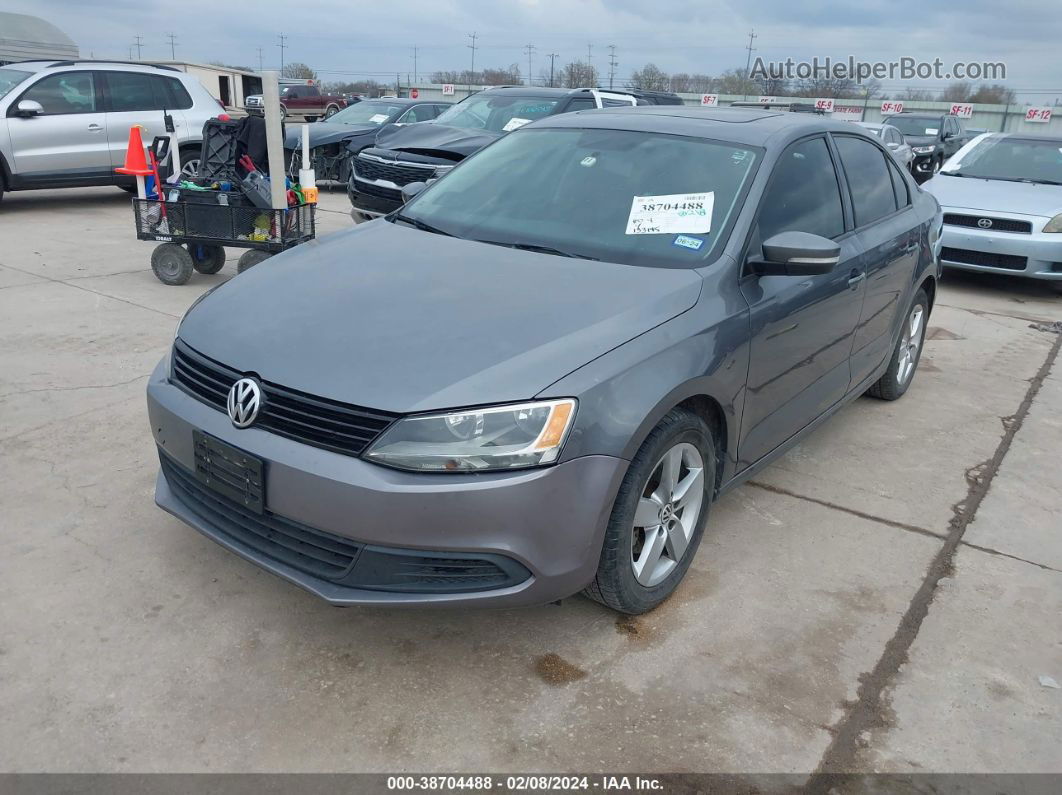 2012 Volkswagen Jetta 2.0l Tdi Gray vin: 3VWLL7AJ5CM386451