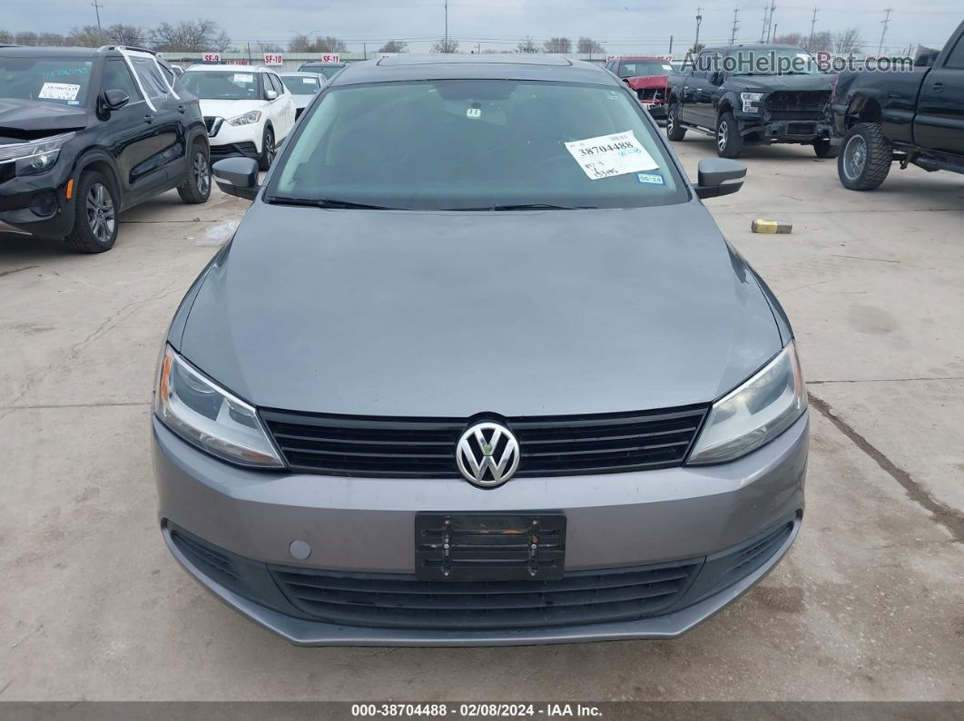 2012 Volkswagen Jetta 2.0l Tdi Gray vin: 3VWLL7AJ5CM386451